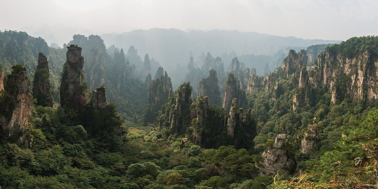 Zhangjiajie’deki taş sütunlar, Wulingyuan