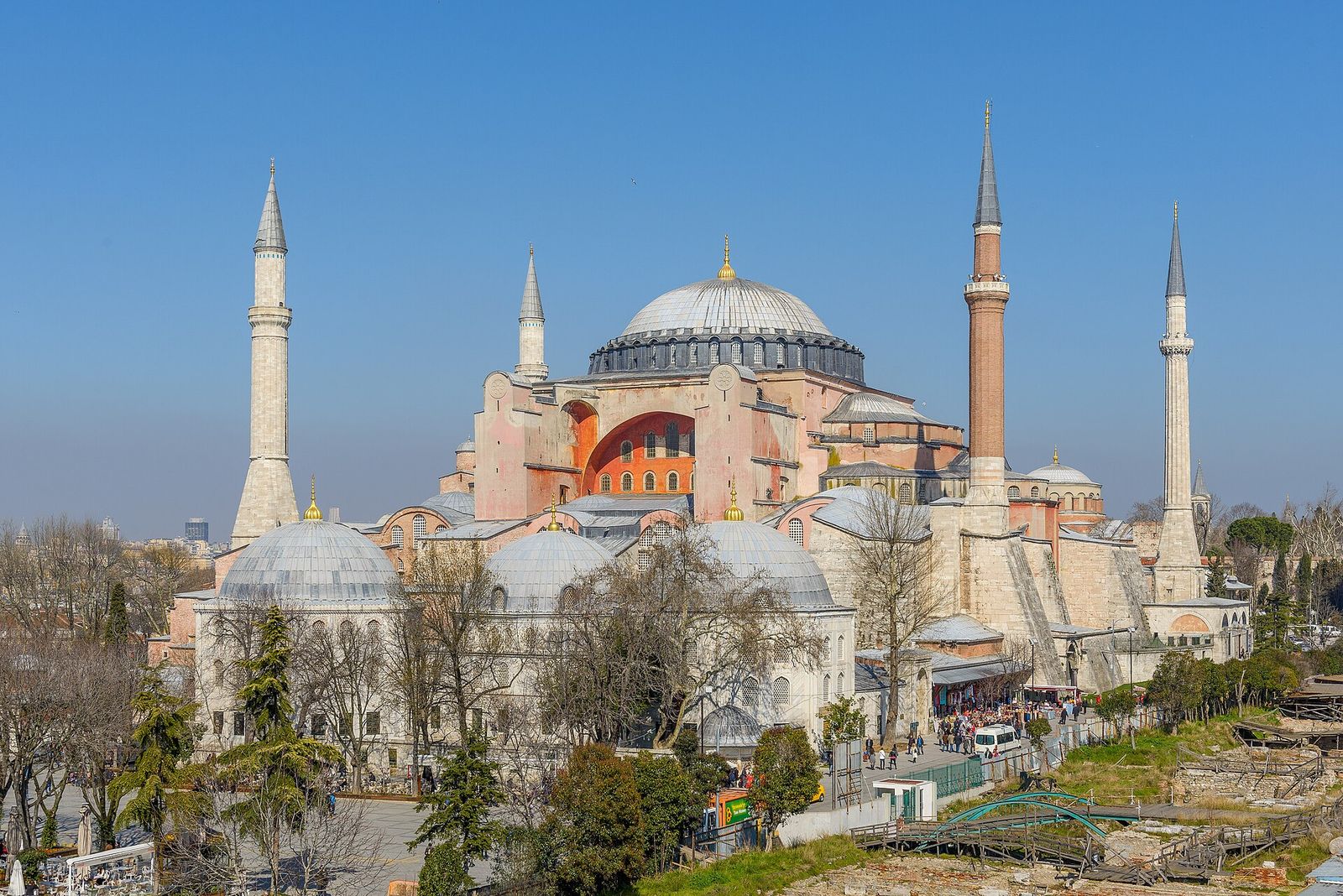 İstanbul’da Ayasofya’nın dış cephesi