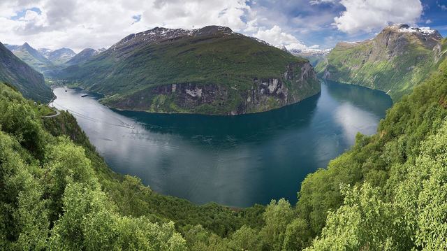 Geirangerfjord manzarası